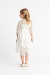 boho festklänning, spetsklänning barn, Bohemia barnklänning, vit spetsklänning flickor, elegant barnklänning, barnkläder ceremonier, flickkläder speciella tillfällen, barnmode, festkläder barn, barnklänning spets