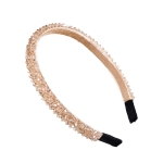 guldigt hårband, kristall hårband, flickors håraccessoarer, eleganta hårband, hårband med guldiga kristaller, breda hårband, lyxiga barnaccessoarer