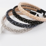 guldigt hårband, kristall hårband, flickors håraccessoarer, eleganta hårband, hårband med guldiga kristaller, breda hårband, lyxiga barnaccessoarer