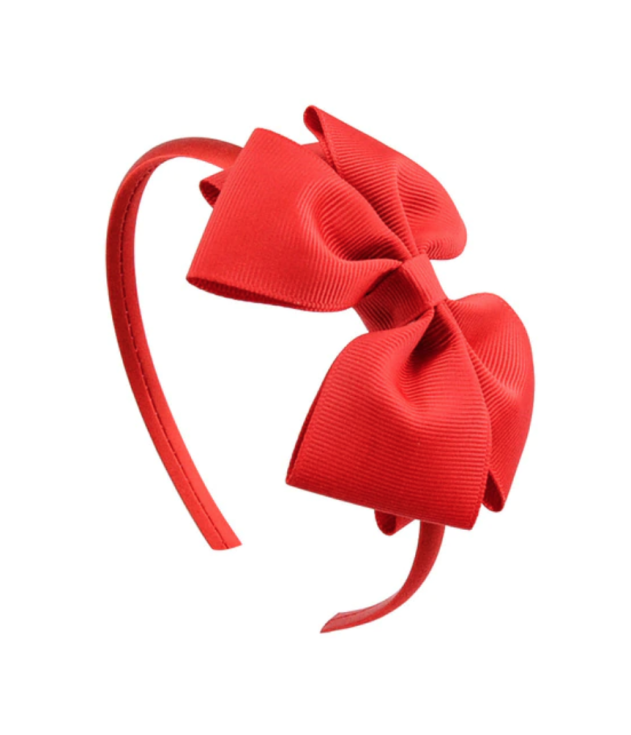 Hårband för flickor, Röd rosett hårband, Eleganta barnaccessoarer, Speciella tillfällen hårband, Högkvalitativa barnprodukter, Festaccessoarer för barn, Barnmode, Lyxiga barnaccessoarer