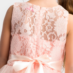 barnklänning rosa, festklänning flickor, Margaret klänning, tyllklänning barn, spets och satin klänning, flickkläder, prinsessklänningar, klänningar för speciella tillfällen, barnmode, eleganta barnklänningar