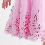 Rosa barnklänning, Amy festklänning, barnklänning med spets, klänning med avtagbara blommor, barnkläder för fest, bröllopskläder för barn, eleganta barnklänningar, festklänning för flickor, barnmode