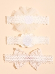 hårband för flickor, krämiga hårband, tryckfria hårband, spets hårband, barnaccessoarer, flickaccessoarer, eleganta hårband, komfort hårband