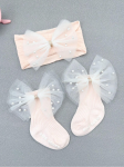 spädbarnsstrumpor, pärlhårband, halkfria strumpor, eleganta babyaccessoarer, dopgåva, babykläder, spädbarnsmode, rosa babyset, högkvalitativa spädbarnsprodukter