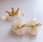 babyset, kungliga babykläder, prinsessa babyset, dopkläder, babystrumpor med krona, babydiadem, elegant babytillbehör, gåva för nyfödda