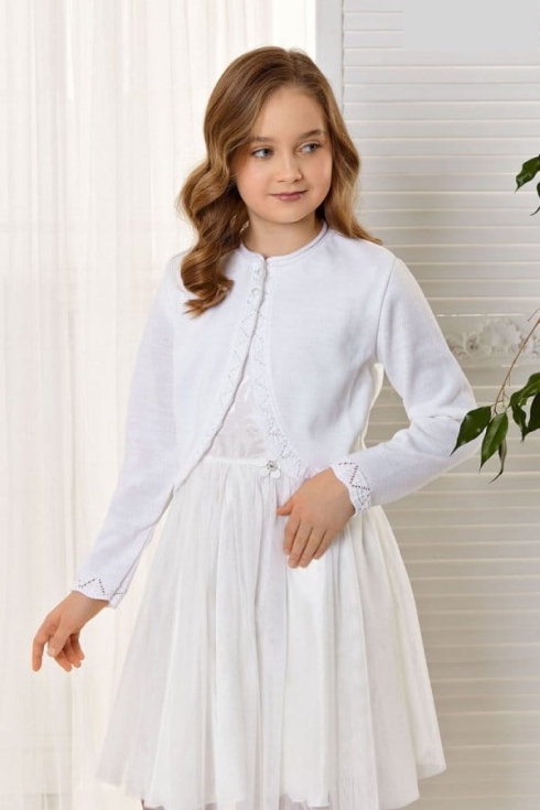 Barnbolero, Krämfärgat Bolero, Eleganta Barnkläder, Flickkläder För Högtider, Barnmode, Komfort och Stil för Barn, Lena Barnbolero, Festkläder För Barn, Barnkläder Online