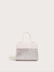 rosa handväska flicka, barnväska med glitter, flickaccessoarer, elegant barnväska, handväska med rosett, flickväskor för speciella tillfällen, barnmode, praktisk flickväska