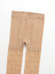 strumpbyxor för flickor, hjärtmönstrade strumpbyxor, beige strumpbyxor, barnmode, eleganta barnkläder, komfortabla strumpbyxor, flickkläder, kvalitetsstrumpbyxor, barnkläder online