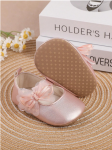 spädbarnsskor, rosa barnskor, tyllskor för spädbarn, eleganta spädbarnsskor, komfortabla barnskor, högkvalitativa barnskor, barnskor med rosett