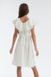 Swan klänning, elegant barnklänning, vita klänningar för flickor, festklänning barn, barnmode elegans, barnkläder för ceremonier, prinsessklänningar, barnklänningar online, Sverige barnmode, festkläder för barn