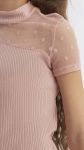 Abella festklänning, flickklänning rosa, högkvalitativ bomull klänning, barnkläder elegans, festklänning barn, speciella tillfällen flickor, barnmodestil, bekväm barnklänning, barnkläder online, Sverige barnmode