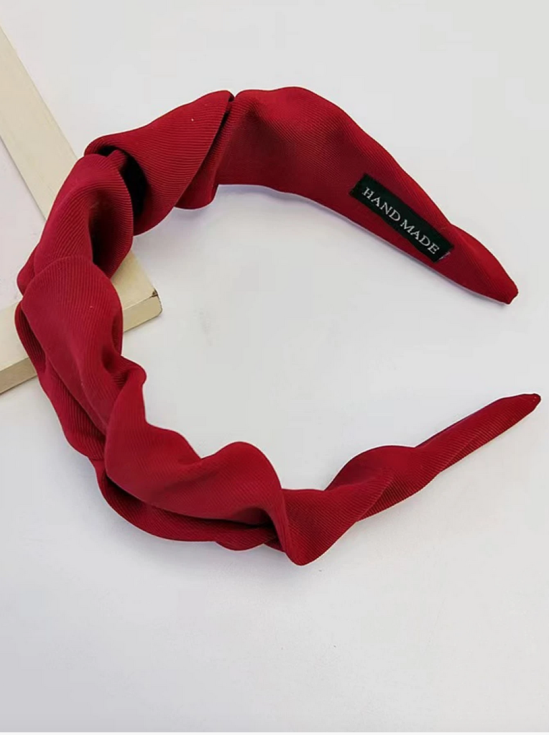 hårband för flickor, vinröd hårband, elegant hårband, handgjort hårband, barnaccessoarer, hårband till fest