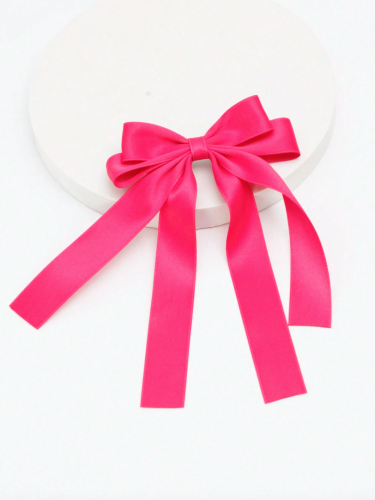 Fuchsia sidenrosett för hår – elegant håraccessoar