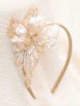 hårband för flickor, guldpaljetter hårband, elegant håraccessoar, flickors hårband, bröllopshårband, festhårband, håraccessoar barn