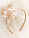 hårband för flickor, guldpaljetter hårband, elegant håraccessoar, flickors hårband, bröllopshårband, festhårband, håraccessoar barn