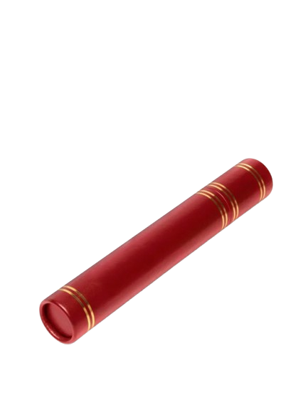 examensrulle, dokumentrulle, diplomfodral, certifikatförvaring, vinröd rulle, examenspresent, dokumenttillbehör, skolavslutning, A4 rulle, gulddetaljer