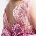 Provence rosa klänning, tyllklänning för flickor, festklänning med rosett, barnklänning för bröllop, barnklänning för fest, prinsessklänning barn, rosa klänning barn, elegant barnklänning, barnmode