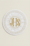 IHS applikation, kommunion dekoration, tygmärke guld, broderad hostia, första kommunionen tillbehör, sybehör kommunion, religiösa symboler