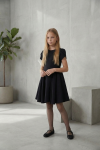 svarta strumpbyxor flicka, släta strumpbyxor barn, festfina strumpbyxor, barnkläder högtid, eleganta strumpbyxor barn, strumpbyxor 2-15 år