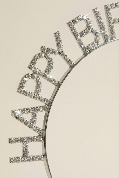 födelsedag hårband, flickor födelsedagstillbehör, glittrande hårband, silver hårband, eleganta barnaccessoarer, barn födelsedagsfest, presentidéer för flickor, högkvalitativa barnaccessoarer