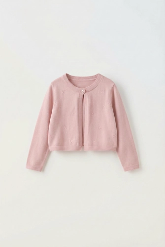 Elegant flickbolero Malena i rosa färg