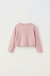 elegant flickbolero malena i rosa färg bakifrån, flickbolero detalj, festlig bolerojacka för flicka, kvalitetsutförande