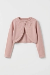 barnens bolerojacka ada i rosa färg, flickbolero ZOYA Fashion, bolerojacka för konfirmation, festlig bolerojacka för flicka, svenska barnkläder, ZOYA Fashion Sverige