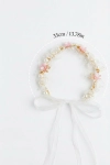 rosa hårband med blommor och pärlor för flickor hel styling, festligt hårband för flicka, matchande accessoarer, ZOYA Fashion