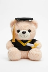 examensnalle i ljus beige, studentnalle med hatt, examenspresent barn, minnesgåva skolavslutning, nalle med diplom, ZOYA Fashion