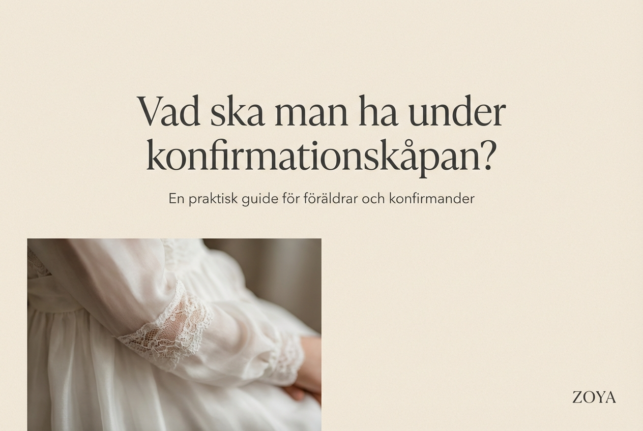 Tips och råd om val av konfirmationsklänning och kläder under kåpan