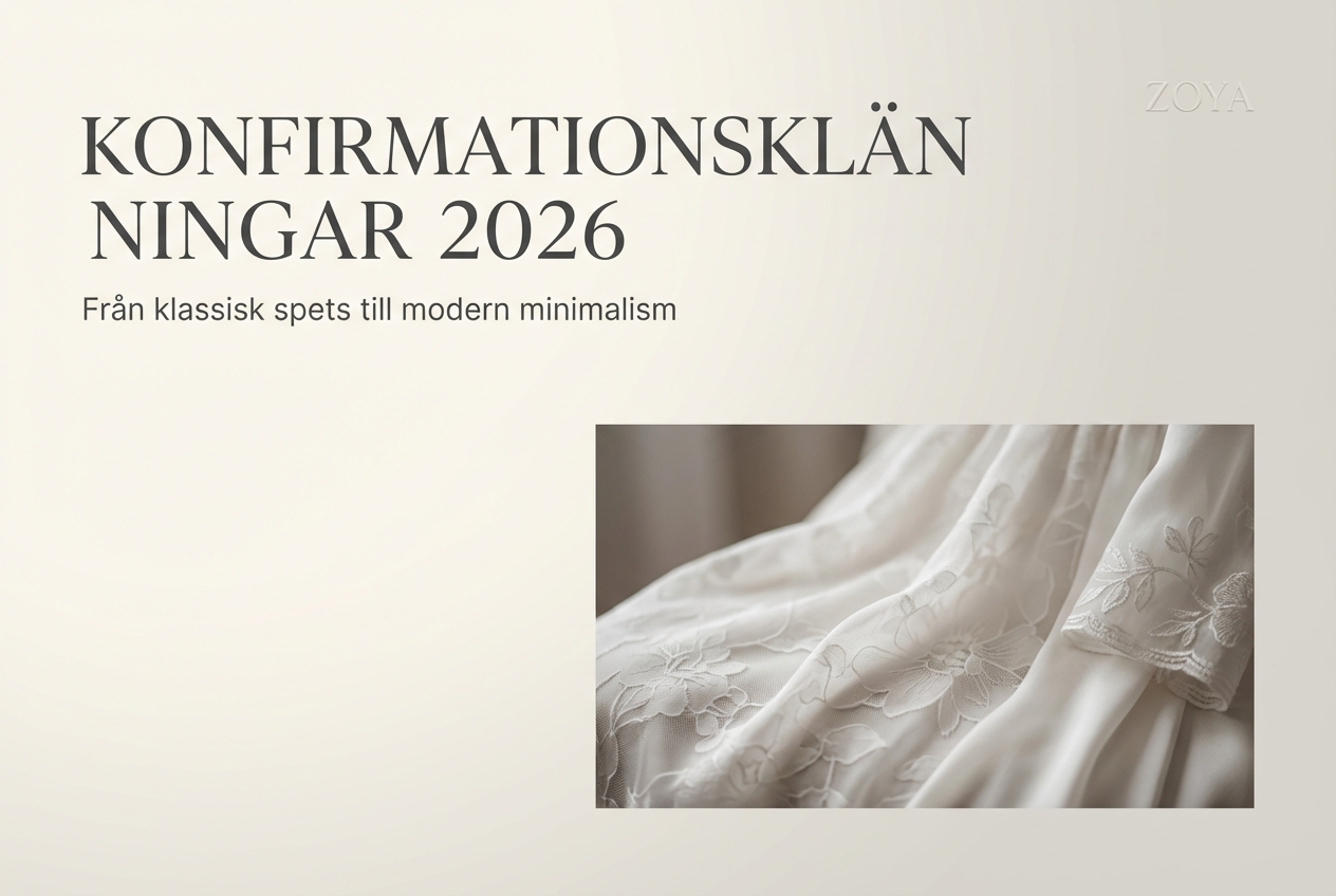 Trender, materialval och stylingtips för konfirmationsklänningar 2026