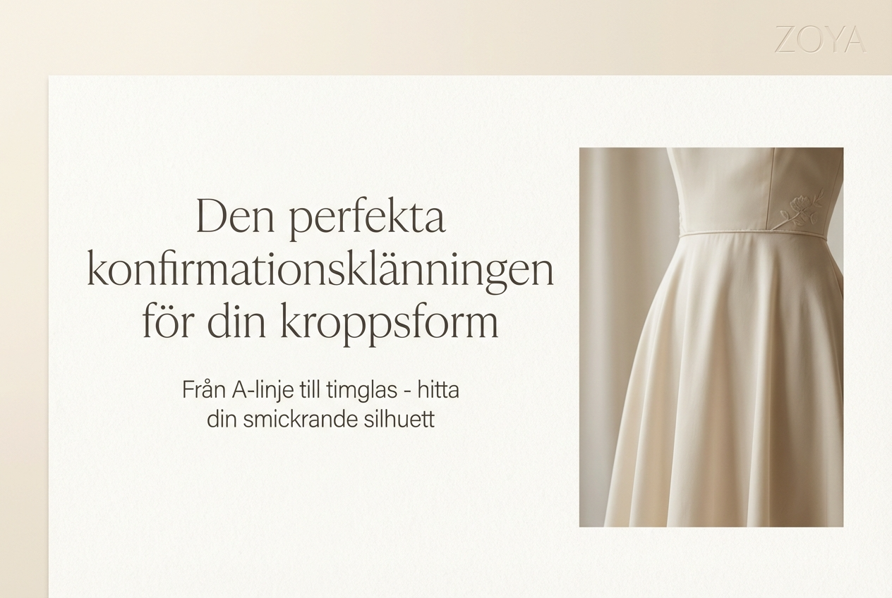 Guide till att välja konfirmationsklänning efter kroppstyp