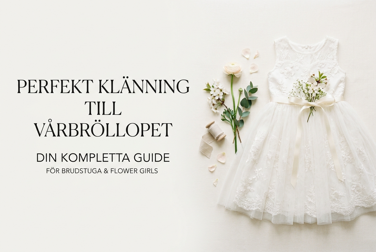 Vita barnklänningar till vårbröllop 2026 -- komplett checklista för föräldrar
