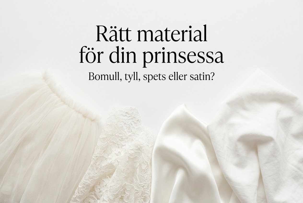 Materialguide: Vilket tyg passar bäst för vita barnklänningar?