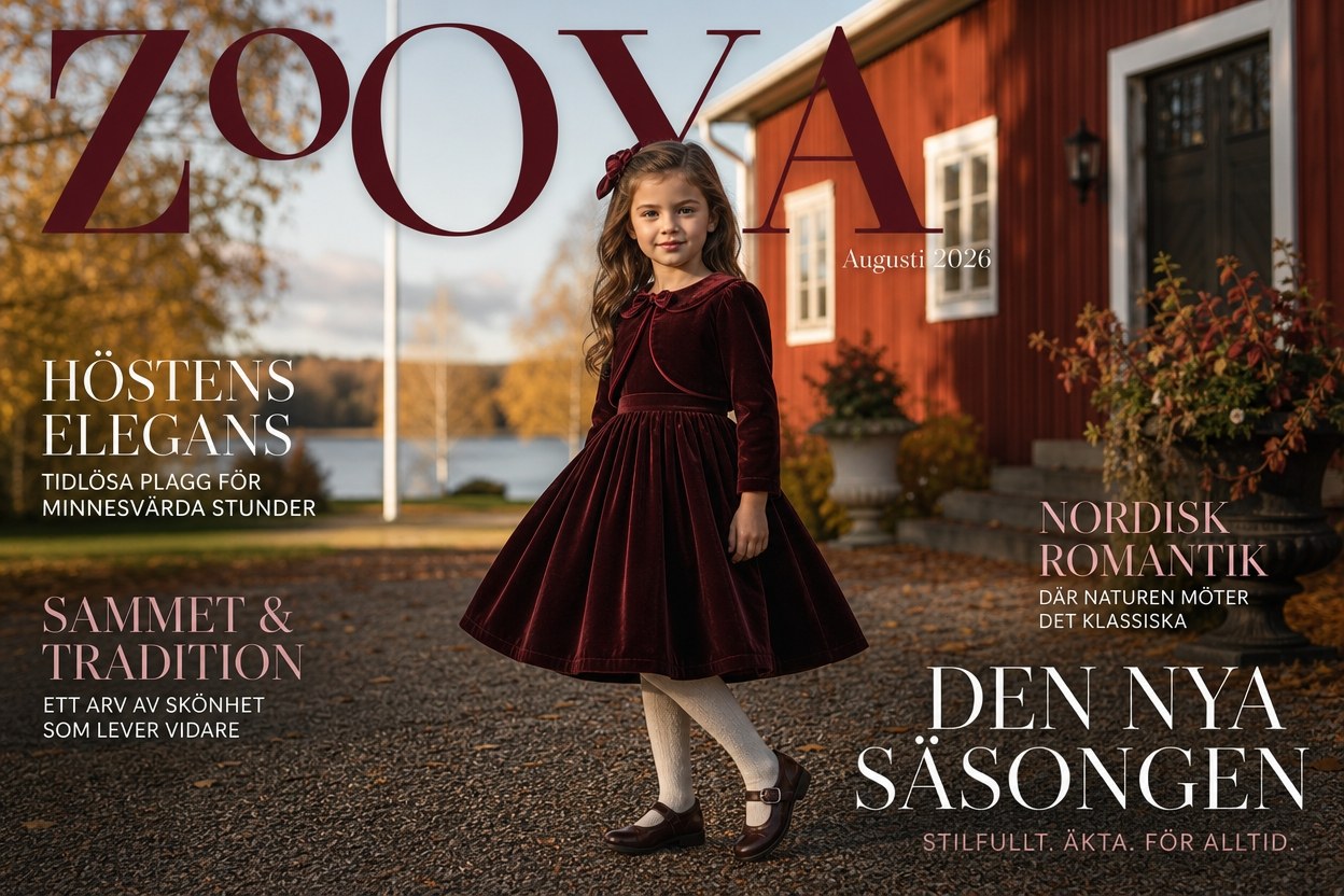 Höstens lookbook 2026: festklänningar för barn i vinrött, skogsgrönt och dammrosa